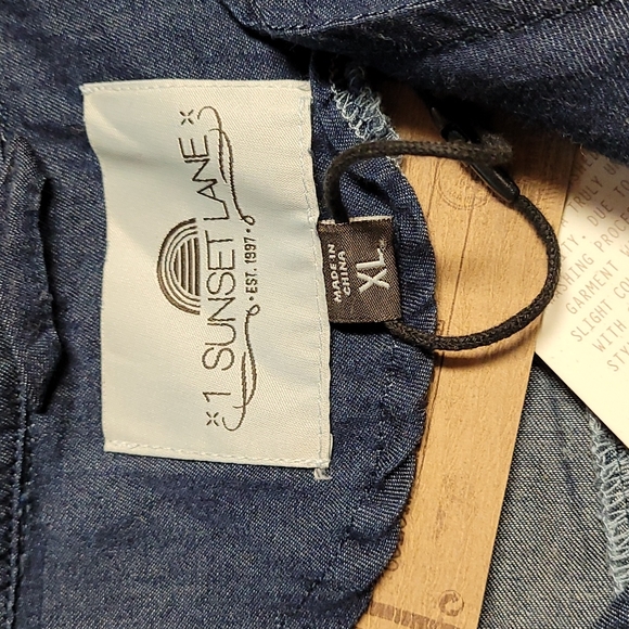 Chambray Draped Wrap - Picture 6 of 11